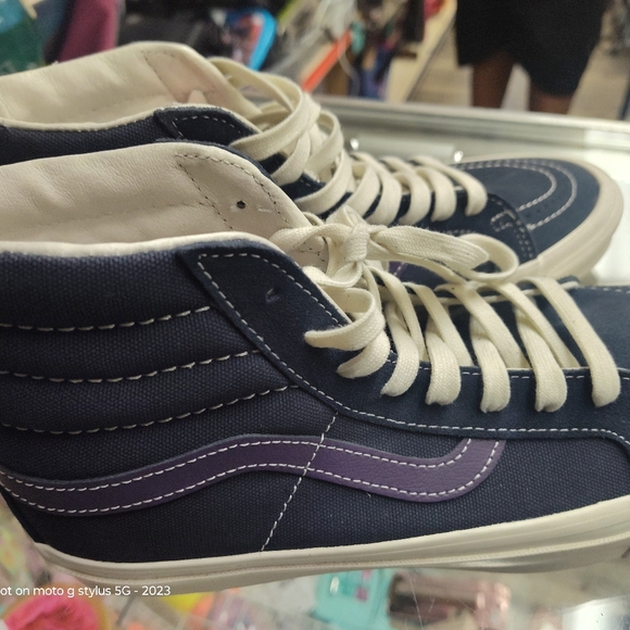 Vans Vault OG Sk8-Hi LX Shale/Purple Velvet VN0A4BVB20T Size 9 Men Wo 10.5 NEW - Picture 3 of 5